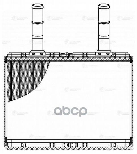 Радиатор отопителя LRh 0822 LRH0822 luzar