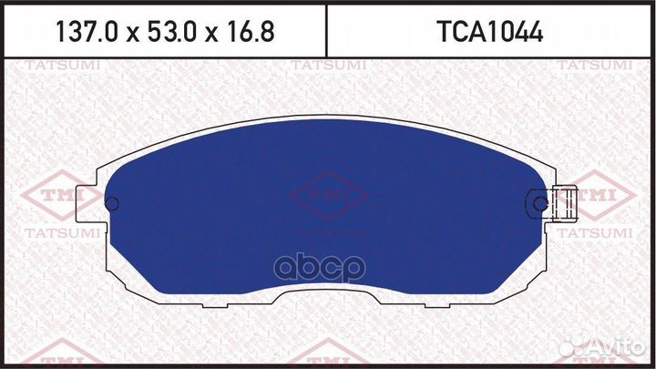 Колодки тормозные дисковые перед TCA1044 TA