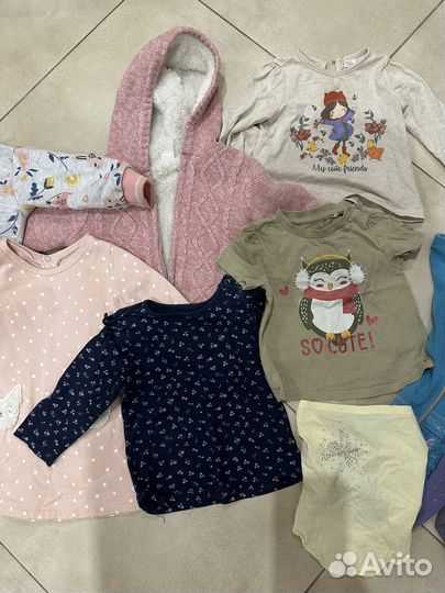 Пакет/комплект одежды 80-86 для девочки