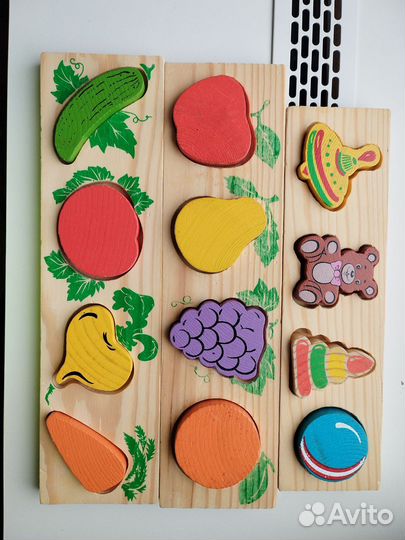 Развивающие игрушки вкладыши томик