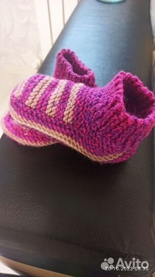 Шерстяные носки детские и пинетки