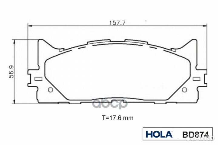 Тормозные колодки дисковые (передние) toyota Ca