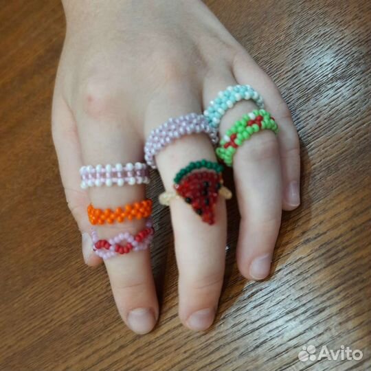 Колечки из бисера