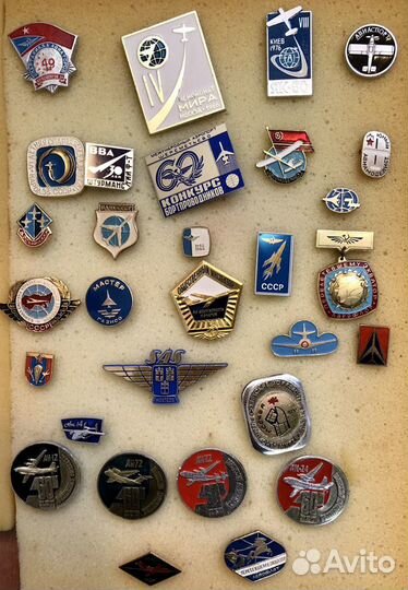 Коллекция авиация - значки СССР