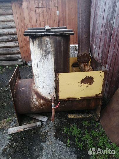 Печь для бани с баком