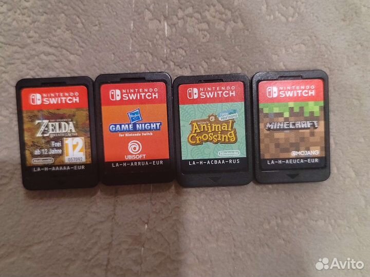 Картриджи nintendo switch