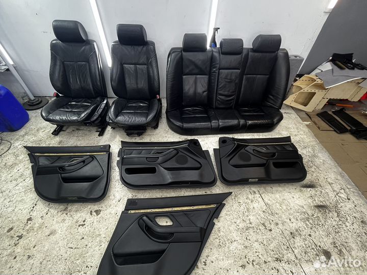 Кожаный салон bmw 5 e39