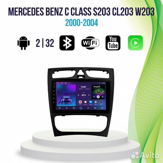 Магнитола Mercedes Benz C Class S203 CL203 W203 TS