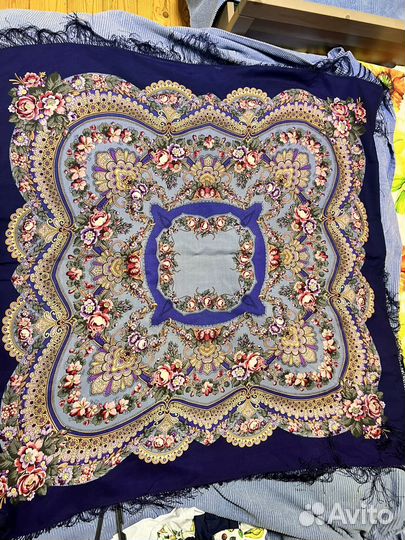 Павлопосадский платок Обручальное колечко