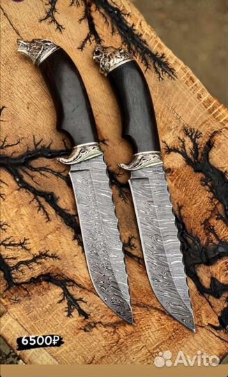 Подарок - Охотничий нож из дамасской