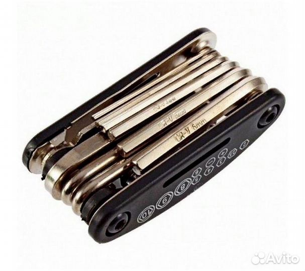 Складной набор (мультитул) для вело,16 в 1