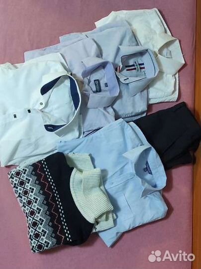 Рубашка, свитер, брюки школьные 122 на мальчика