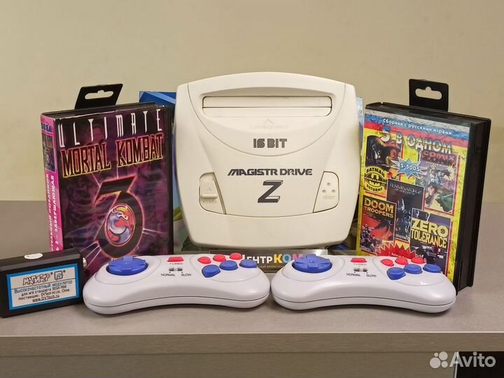 Игровая приставка Sega Magistr Drive 16BIT + 6 игр