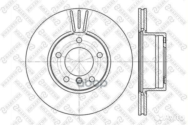6020-1536V-SX диск тормозной передний BMW E39