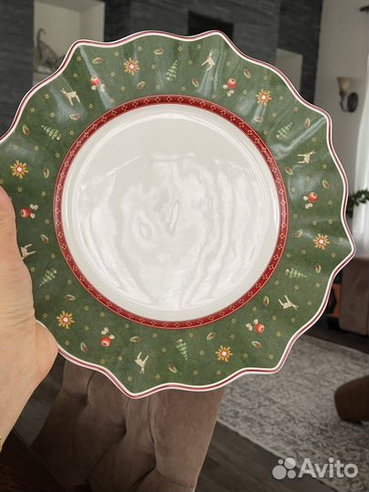 Villeroy boch ваза блюдо новогоднее