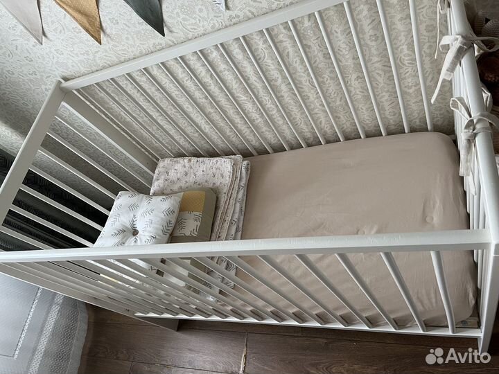 Детская кровать IKEA с матрасом