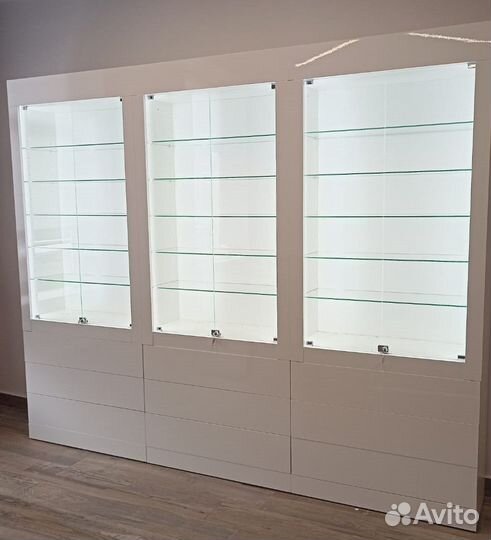 Витрины мдф для аптеки