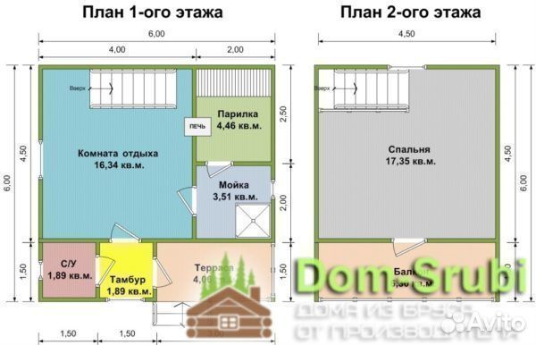 Подпорожье-Хорошая надёжная Баня из бруса Б-14 6х6