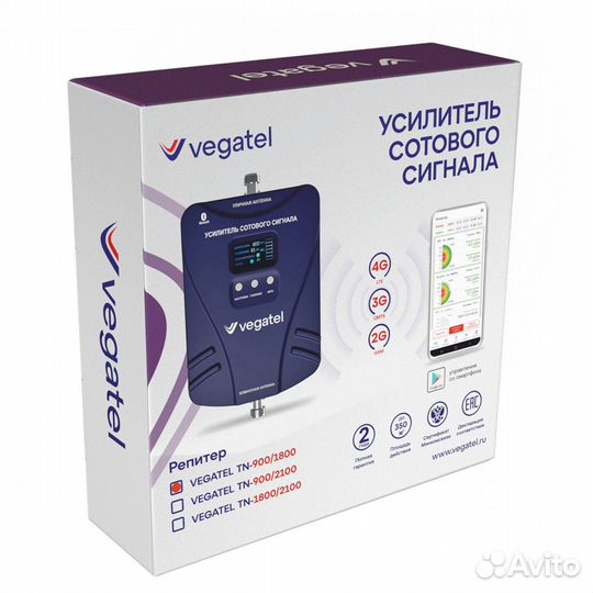 Репитер vegatel TN-900/1800