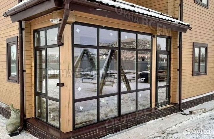 Остекление окон и балконов пвх