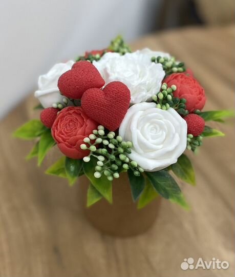 Букет цветы из мыла