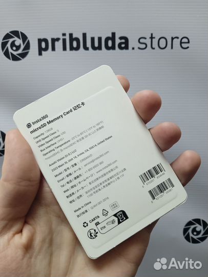 Карта памяти microSD Insta360 128 Gb Memory Card