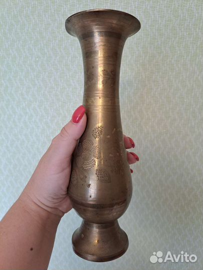 Ваза латунная старинная