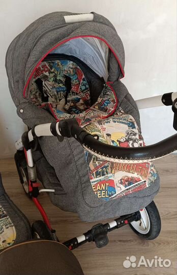 Детская коляска 3 в 1 adamex