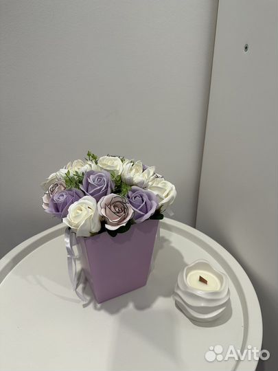 Букет из мыльных роз