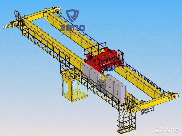 Мостовой двухбалочный кран