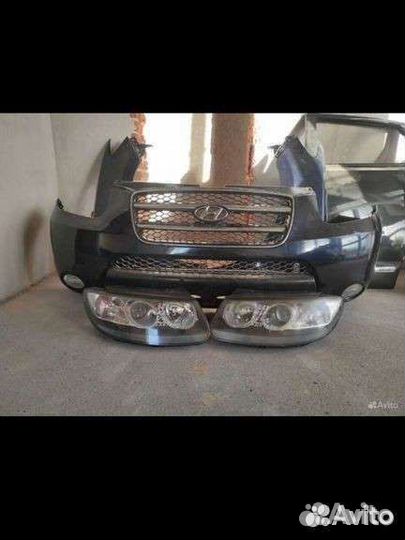 Левая фара hyundai santa fe 2