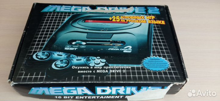 Приставка sega 16 бит встроенных 25 игр