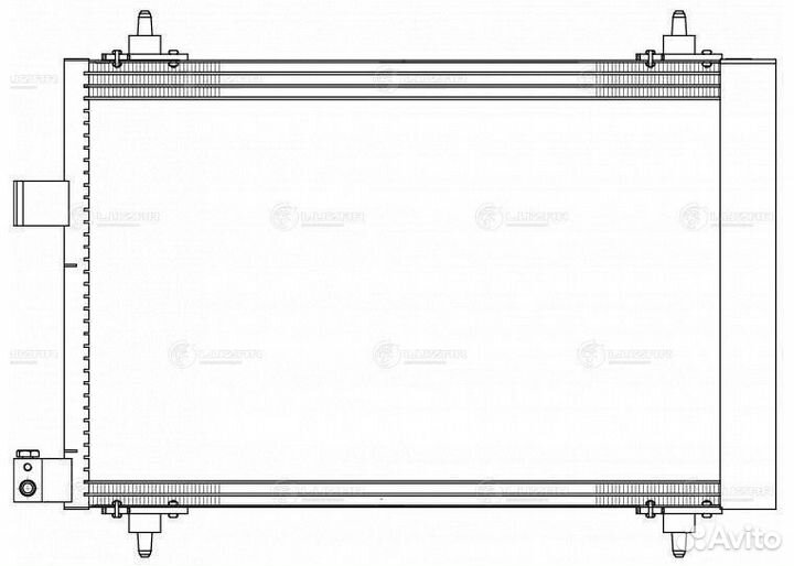 Радиатор кондиц Peugeot 407 Citroen C5 lrac2004
