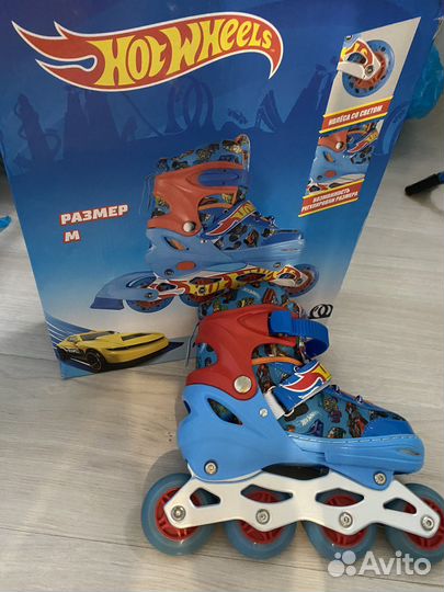 Роликовые коньки детские раздвижные Новые+защита