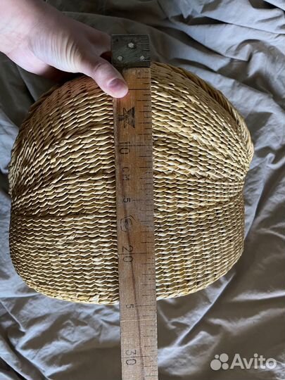 Плетёная корзина люлька колыбель для кукол