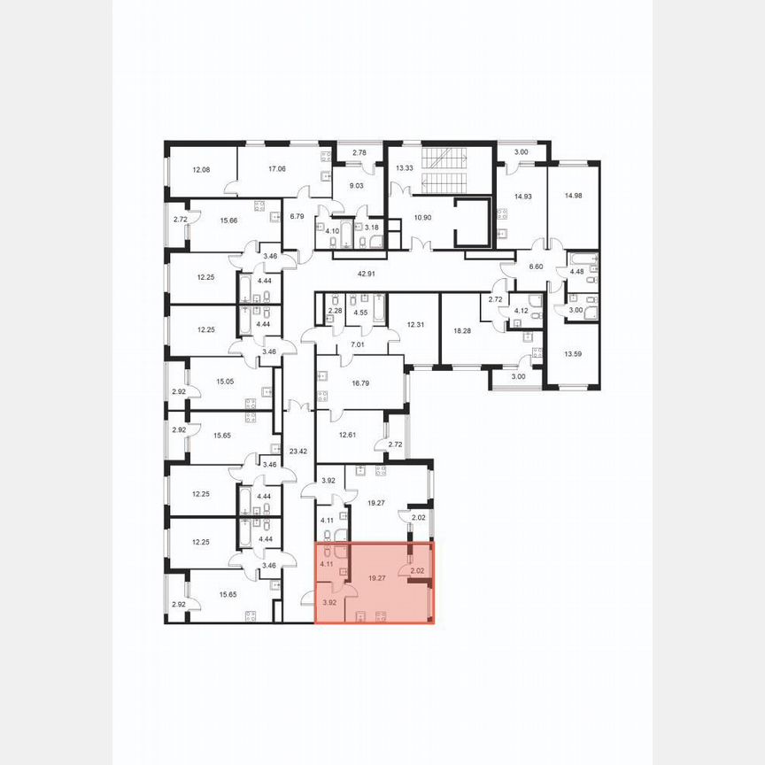 Квартира-студия, 27,7 м², 3/9 эт.