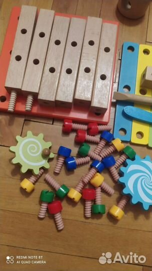 Деревянные игрушки пакетом