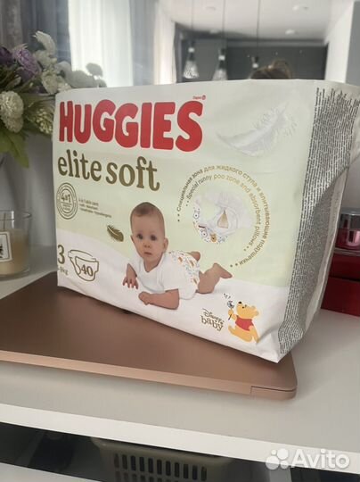 Подгузники huggies elite soft