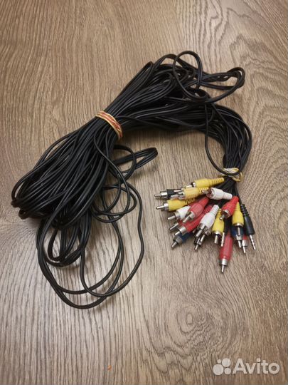 Кабели RCA, mini jack 3.5 mm, разные