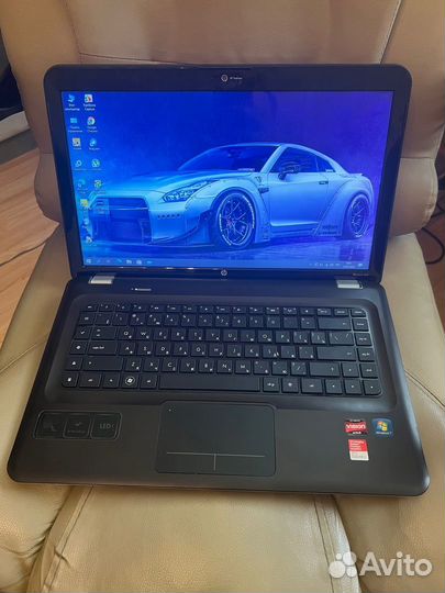 Ноутбук hp dv6 батарея 2ч\6гб\500гб\win10\2video