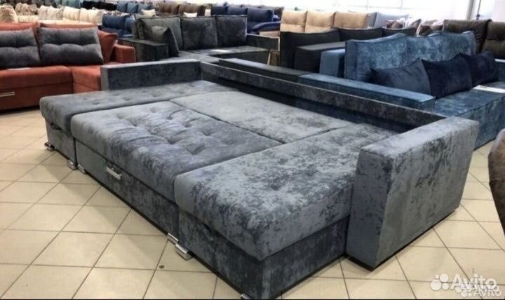 Диван П образный #008