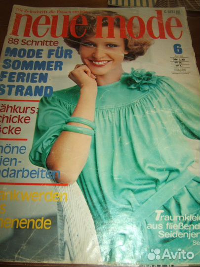 2 винтажных журнала мод 1958 и 1978 годы