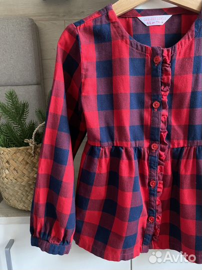 Рубашка для девочки размер 110-116
