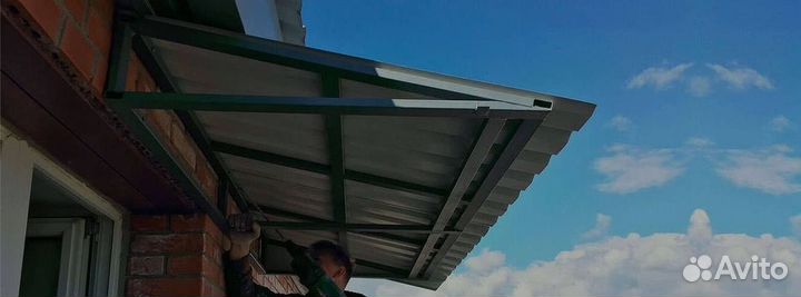 Крыша для балкона
