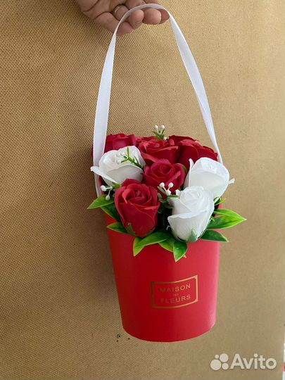 Букеты из мыльных роз