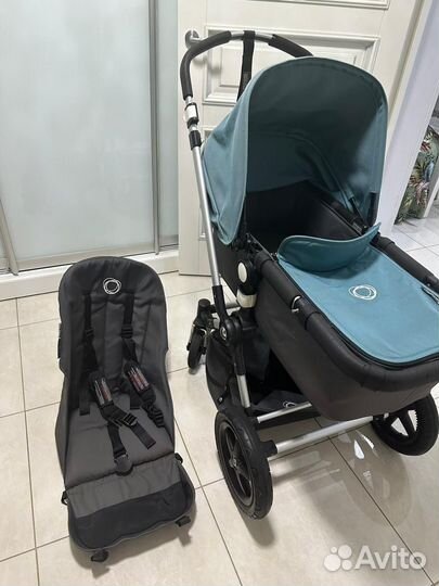 Коляска bugaboo голубой цвет
