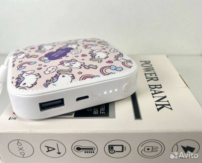 Новые Power bank на 10000 mah для детей быстр.зар