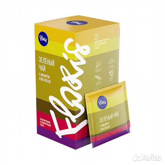 Зеленый чай с имбирем и мелиссой в саше в чашку Fl