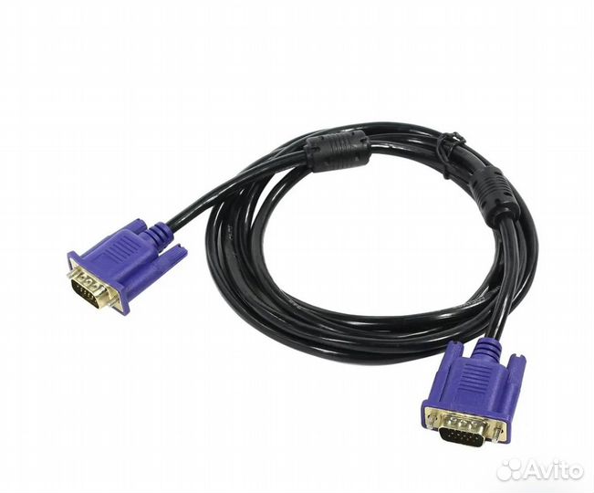 Кабель vga (vcom) 3 метра новый
