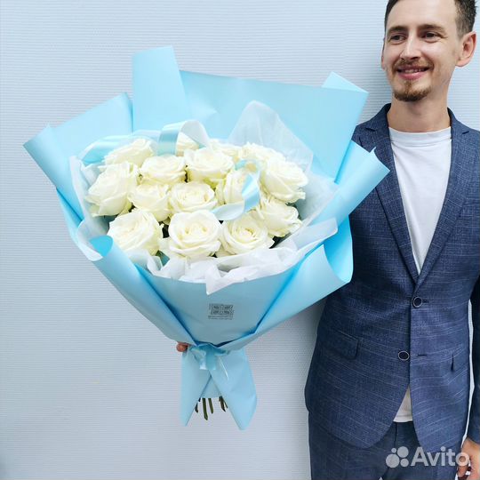 Цветы белые розы с доставкой